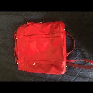 Red Italian genuine leather purse